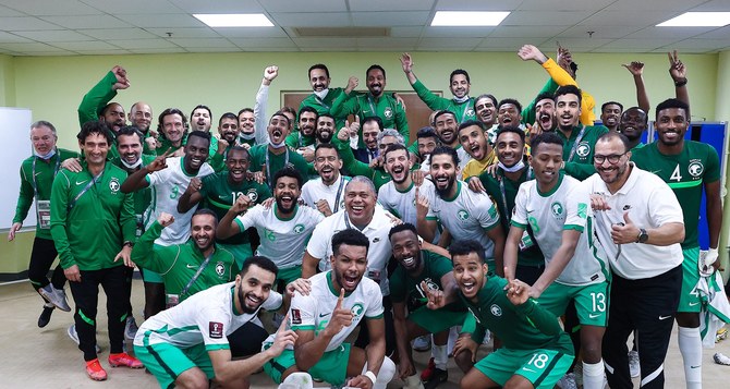 The win leaves Saudi Arabia in a fantastic position, three points clear of Australia at the top of Group B, and on course for the World Cup in Qatar. (Twitter: @Saudi_NT)