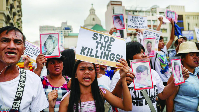 Rights groups protest suspension of ICC probe into Philippines ‘war on drugs’