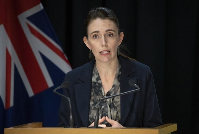 Ardern and French President Emmanuel Macron launched a global initiative to end online hate in 2019. (File/AFP)