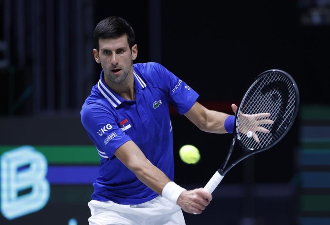 Djokovic helps Serbia past Austria at Davis Cup Finals
