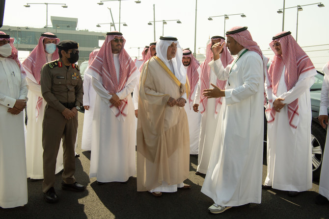 Prince Khaled Al-Faisal briefed on the completed preparations for Saudi F1 race