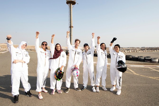 Sebastian Vettel invited Saudi women to karting event to learn about their lives