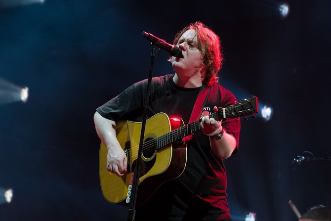 Lewis Capaldi delivered a powerful set at the Yasalam After-Race Concerts. (Supplied) 