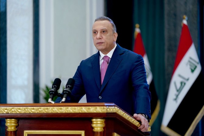 "It does not mean that Iraq a hundred years ago from today was not a state, for here on the land on which the Iraqis stand firmly was the first state known to mankind" Iraq's PM said on Dec. 11, 2021. (Twitter)