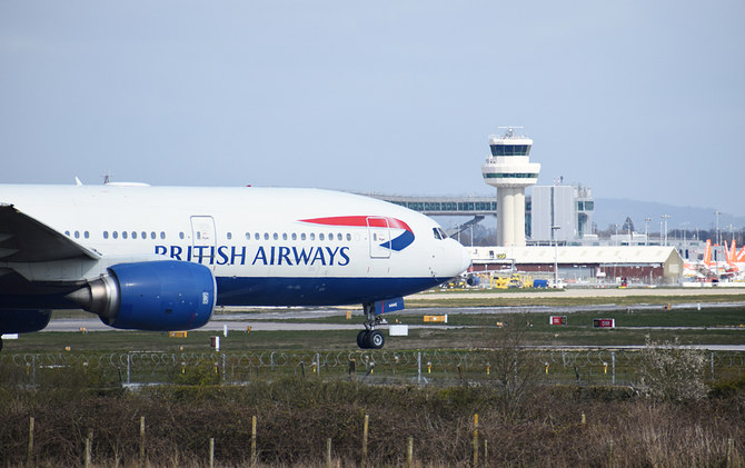 A British Airways aircraft moves towards the runway for takeoff at Gatwick Airport. (Shutterstock/File Photo)