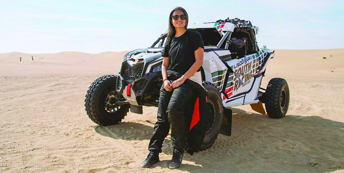 Masahel Al-Obaidan loves adventure and nature and the Dakar combines all this with speed, technical skills, and a powerful engine. (Twitter at @Mashael_Rally)