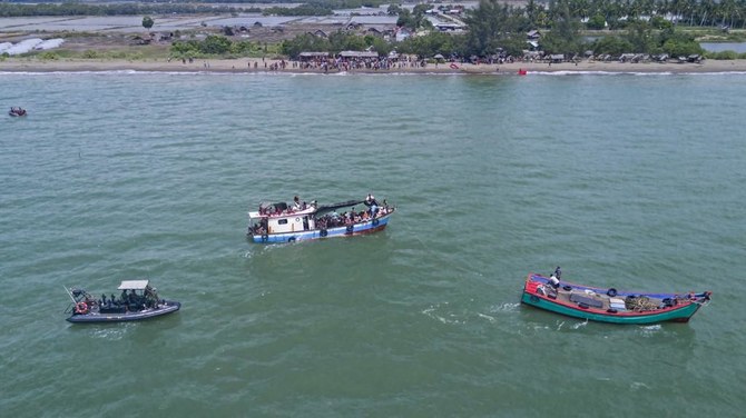 Boat carrying Rohingya refugees stranded off Indonesia’s Aceh