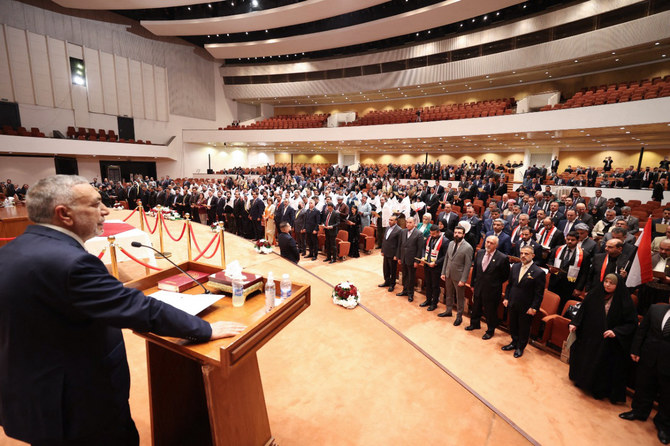 Iraqi parliament holds first session, elects speaker