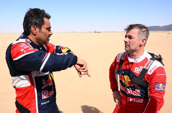 Al-Attiyah 33 minutes up on Loeb before last Dakar stage