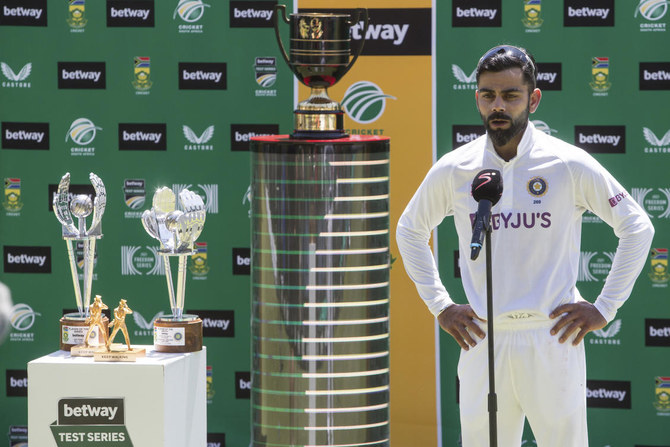 Indian captain Virat Kohli after South Africa beat India 2-1 in a test series held in Cape Town, South Africa. (AP)