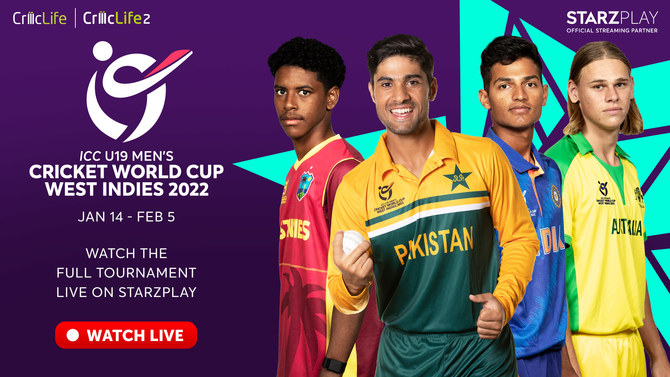 STARZPLAY live streams ICC U19 Men’s Cricket World Cup 2022