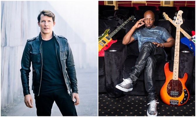 James Blunt and Wyclef Jean have been announced as part of the line-up for the day one concert as part of the Formula E Diriyah E-Prix weekend. (Supplied)