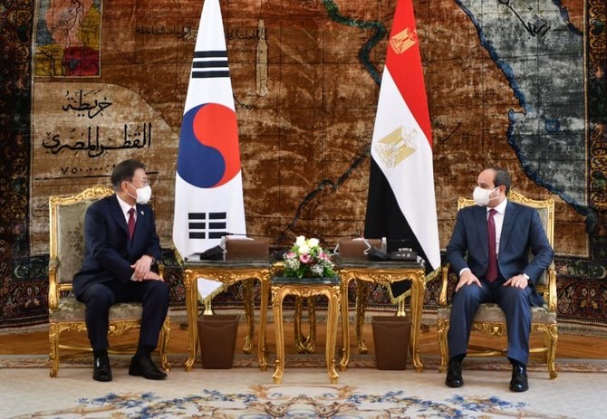 Egyptian, South Korean presidents talk joint economic, military and technological issues