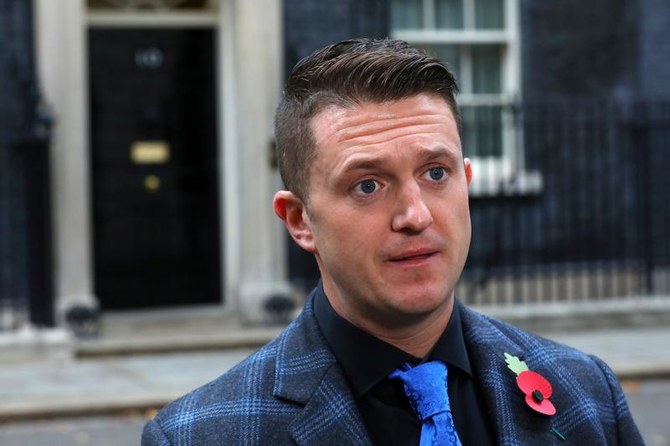 Tommy Robinson, Robinson, whose real name is Stephen Yaxley-Lennon, is the founder and former leader of the English Defence League. (Reuters/File Photo)
