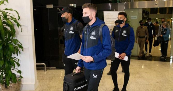 Newcastle United arrive in Saudi Arabia for training camp