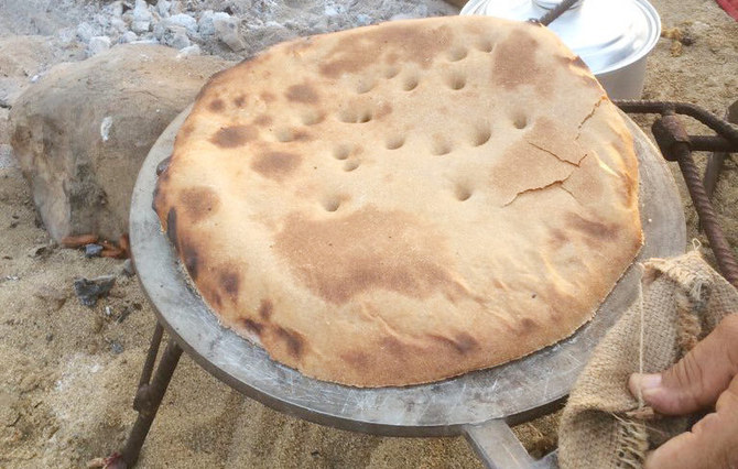 “Jamriya,” a popular dish from the northern region of Tabuk, is made of flour, water and salt. (Supplied)