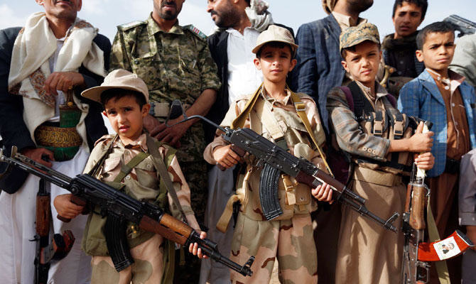 Children recruited by the Iran-backed Houthis have died in battlefields, according to a UN repoirt. (AFP file photo)