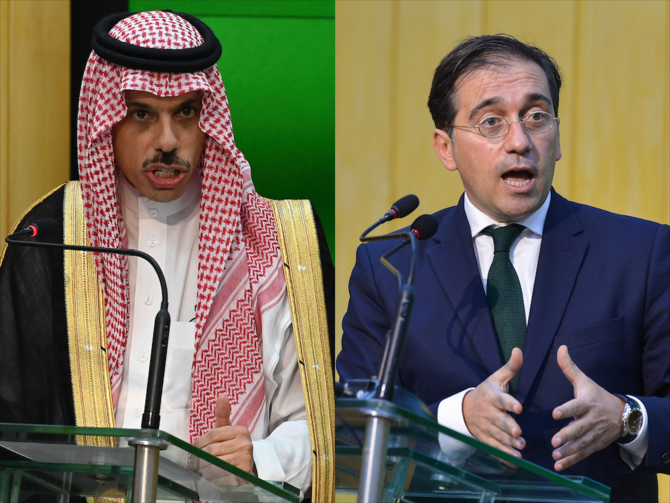 Saudi and Spanish foreign ministers discuss development opportunities