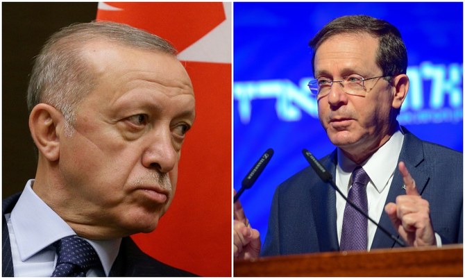 Turkish President Recep Tayyip Erdogan is set to meet with his Israeli counterpart saac Herzog in March. (Reuters/File Photos)