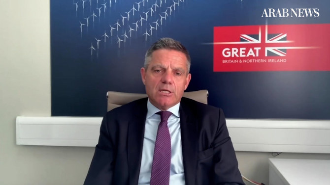  Simon Penney, UK Trade Commissioner for the Middle East. (Screen grab from Frankly Speaking video)
