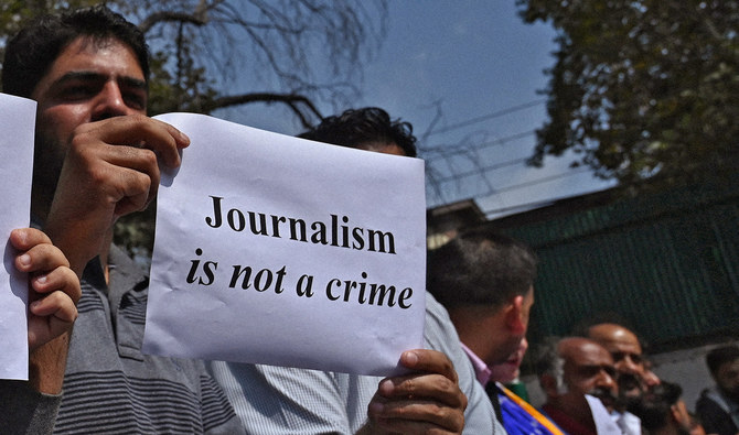 With prominent editor's arrest, fear once more grips journalists in Indian-administered Kashmir