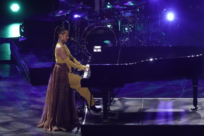 Alicia Keys wears Saudi label as she performs at AlUla
