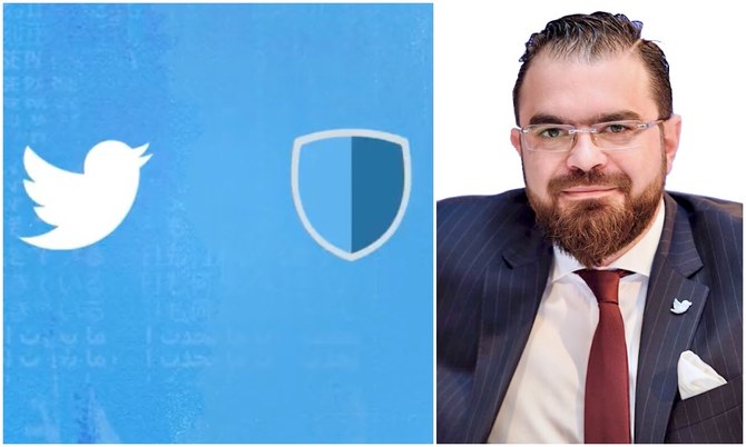 George Salama, the director of public policy and government relations for Twitter MENA, told Arab News about the ew Arabic hashtag that translates as #TwitterSafetyCampaign as part of its activities to mark Safer Internet Day. (Supplied)
