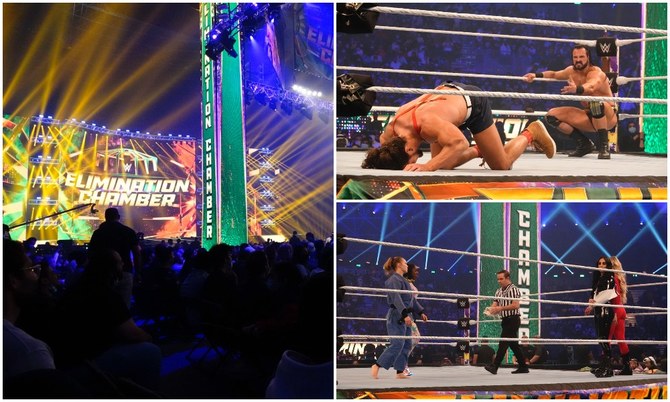 WWE's Elimination Chamber is taking place in Jeddah this Saturday. (AN Photo/Huda Bashatah)