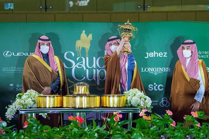Saudi Arabia’s Crown Prince Mohammed bin Salman patronizes the third edition of the Saudi Cup. (SPA)