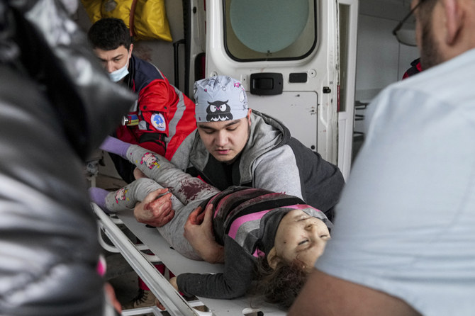 A shelling, a young girl, and hopeless moments in a hospital