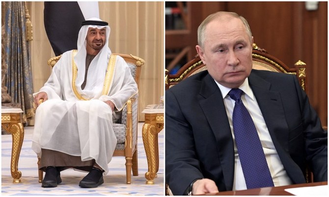 Abu Dhabi crown prince, Putin discuss Ukraine crisis and energy during phone call