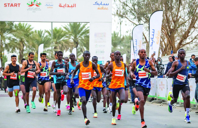 Record 10,000 runners hit the road in Saudi Arabia’s first international marathon