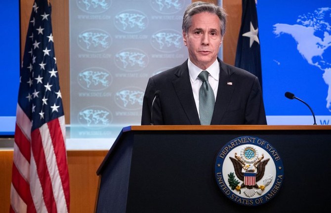 US Secretary of State Antony Blinken attending a news conference this month. (Reuters/File Photo)