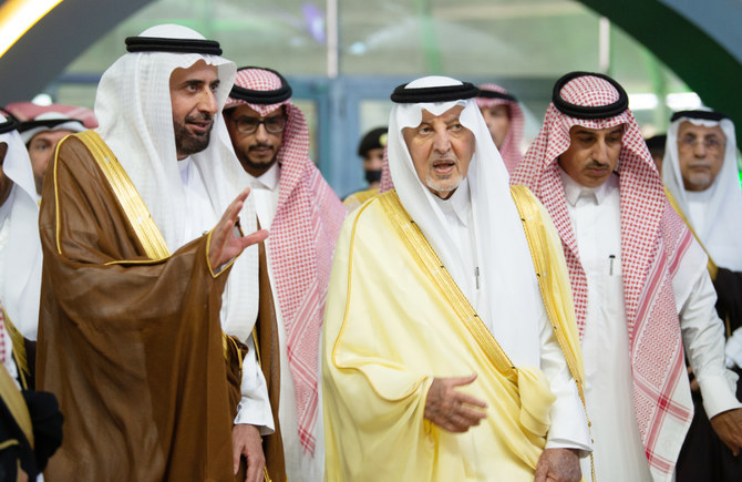 Makkah Gov. Prince Khalid Al-Faisal (right) and Dr. Tawfiq Al-Rabiah, minister of Hajj and Umrah. (Supplied)