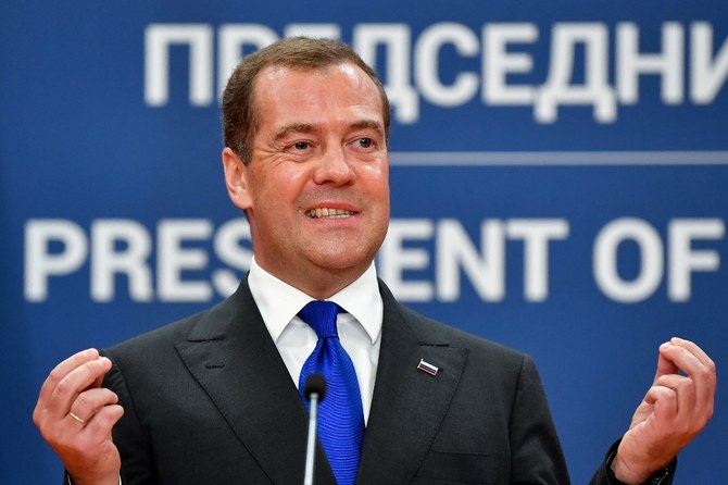Western sanctions will not sway Kremlin, Russia’s former president Dmitry Medvedev says