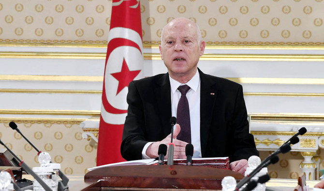 President Kais Saied attending a cabinet meeting in the capital Tunis. (AFP file photo)