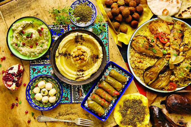 With constant unrest and displacement, refugees from different Palestinian cities share their cities’ famous dishes with one another. Maqluba, the national dish of Palestine, is enjoyed by all. (Supplied)