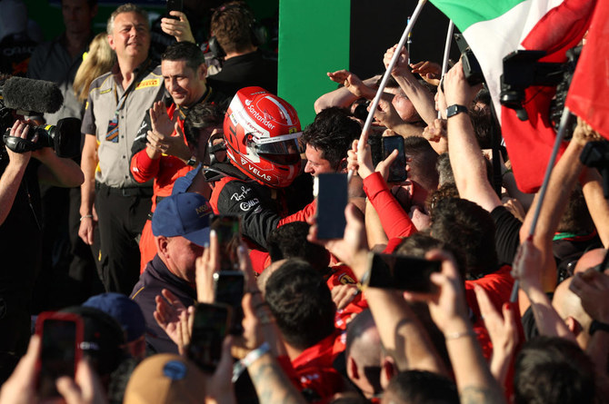 Ferrari driver Charles Leclerc wins Formula 1 Australian Grand Prix