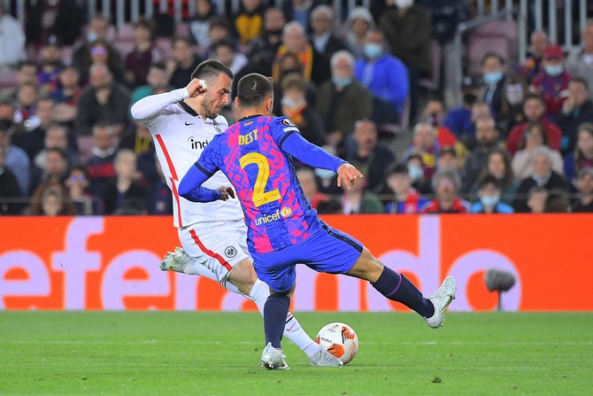 Barcelona stunned by Frankfurt, West Ham and Rangers advance to Europa League semifinals