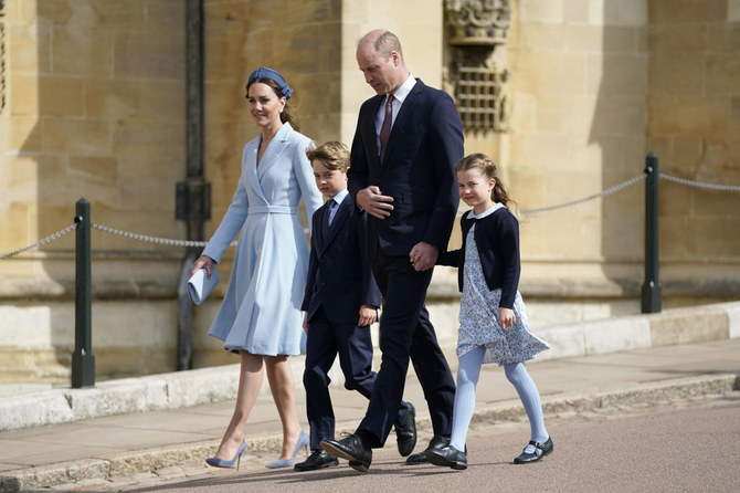 William and Kate lead royals at Easter service; queen absent
