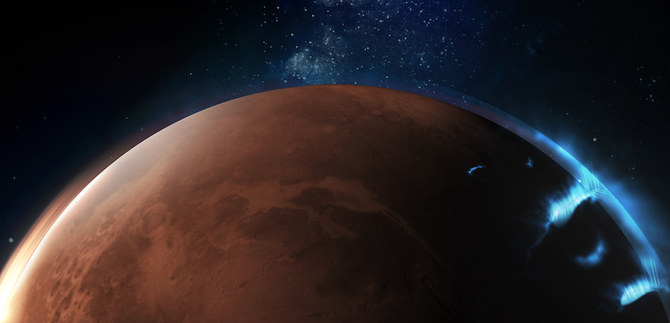 UAE probe finds new, intense form of aurora on Mars