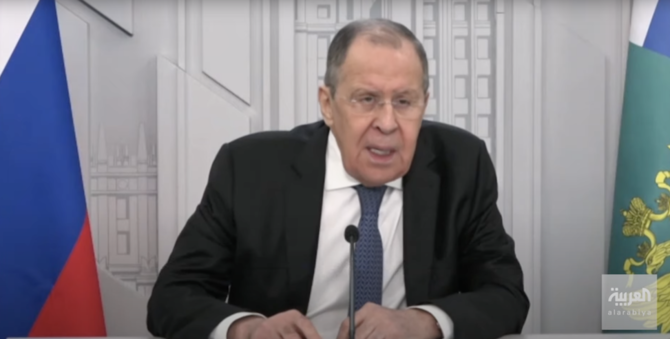 ‘Russia does not consider itself to be at war with NATO, but NATO does,’ Lavrov tells Al-Arabiya 