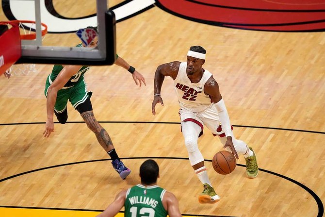 Butler tosses in 41 points as Heat take Game 1 from Celtics 118-107