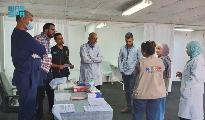 UNHCR delegation visits KSrelief clinics in Zaatari camp. (SPA)