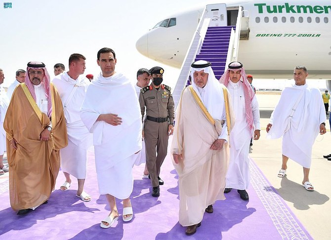 Turkmenistan president arrives in Jeddah