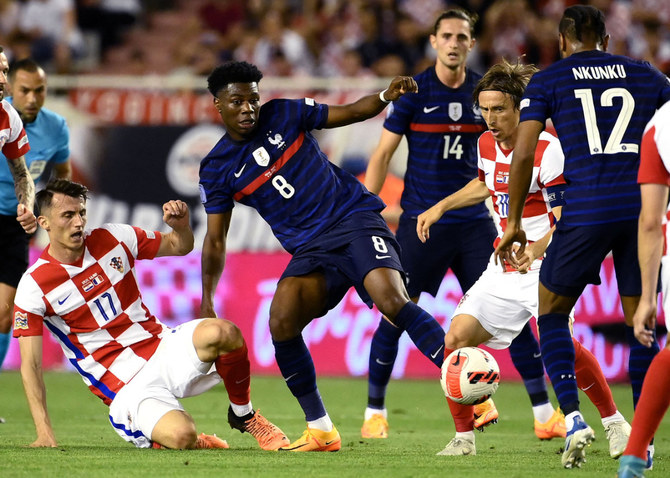 Titleholder France held by Croatia to 1-1 in Nations League