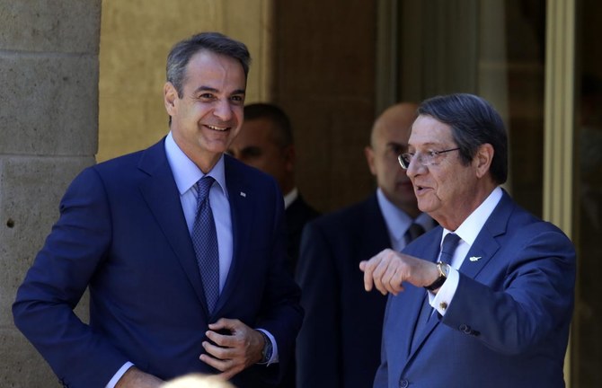 Greek PM in Cyprus talks on latest war of words with Turkey
