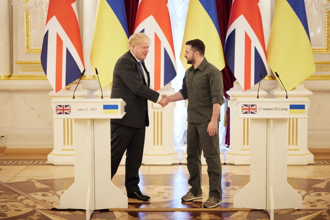 Britain’s Boris Johnson meets Zelensky on surprise Kyiv trip