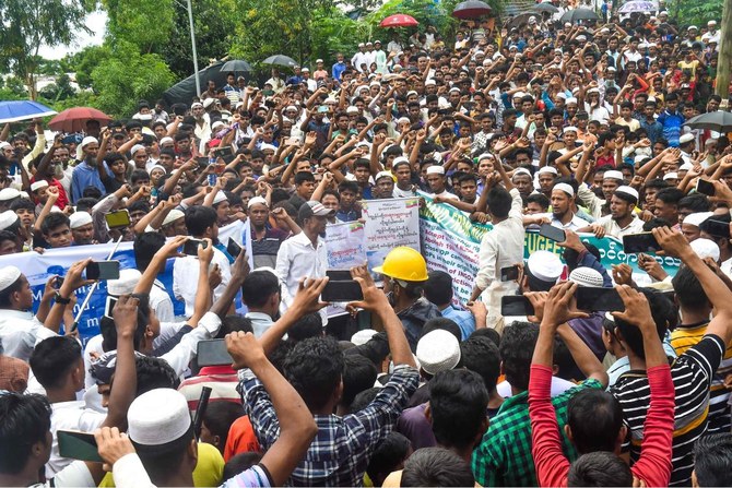 Rohingya refugees in Bangladesh demand repatriation to Myanmar