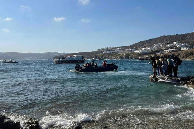 Greek coast guard rescues 108 migrants off Mykonos, four missing